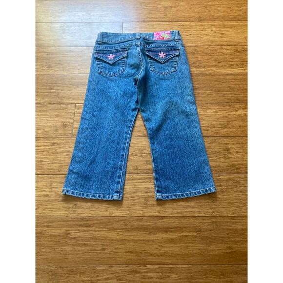 Jordache Little Girls Embroidered Capri Jeans, Size 10 - Picture 2 of 6